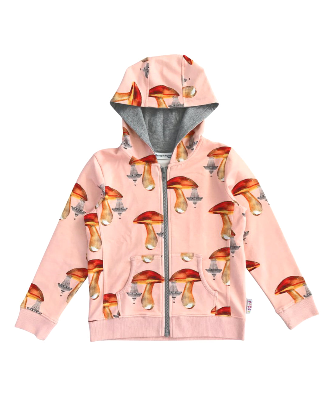 Jacke mit Pilzen aus Biobaumwolle