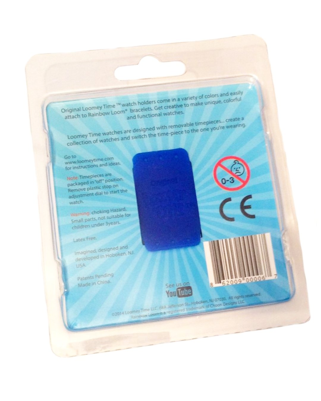 Armbanduhr in blau von rainbow looms