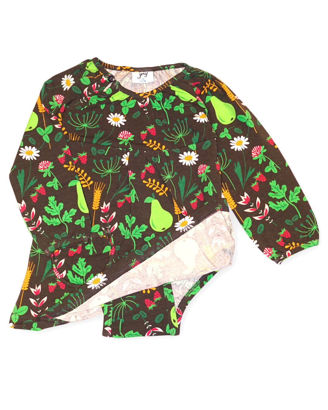 Babykleid mit eingearbeiteten Body as Biobaumwolle