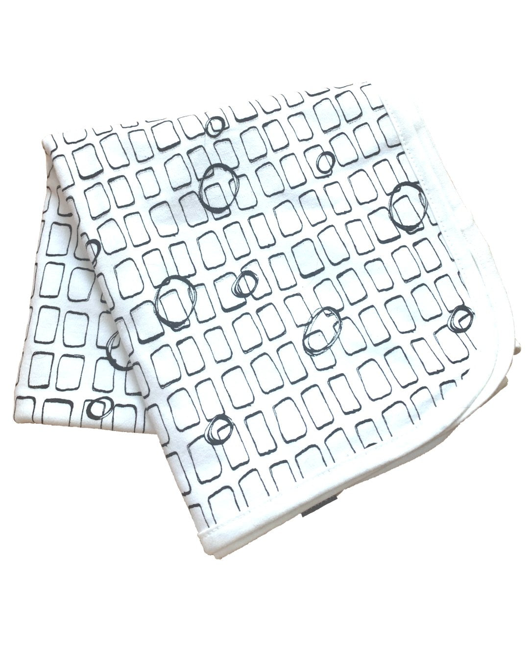 babydecke black & white aus biobaumwolle bei juicyfashion