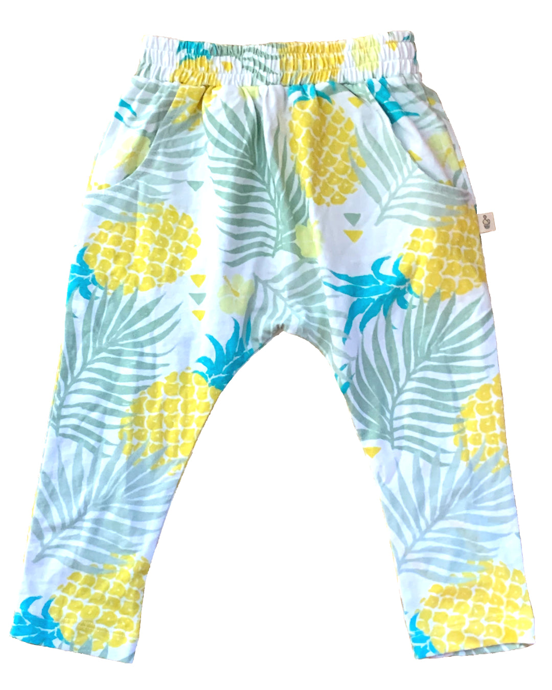 Babyhose mit Ananas Print aus Biobaumwolle