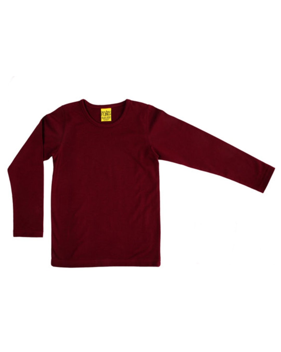 LangarmShirt für Kinder in weinrot aus Biobaumwolle von DUNS Sweden