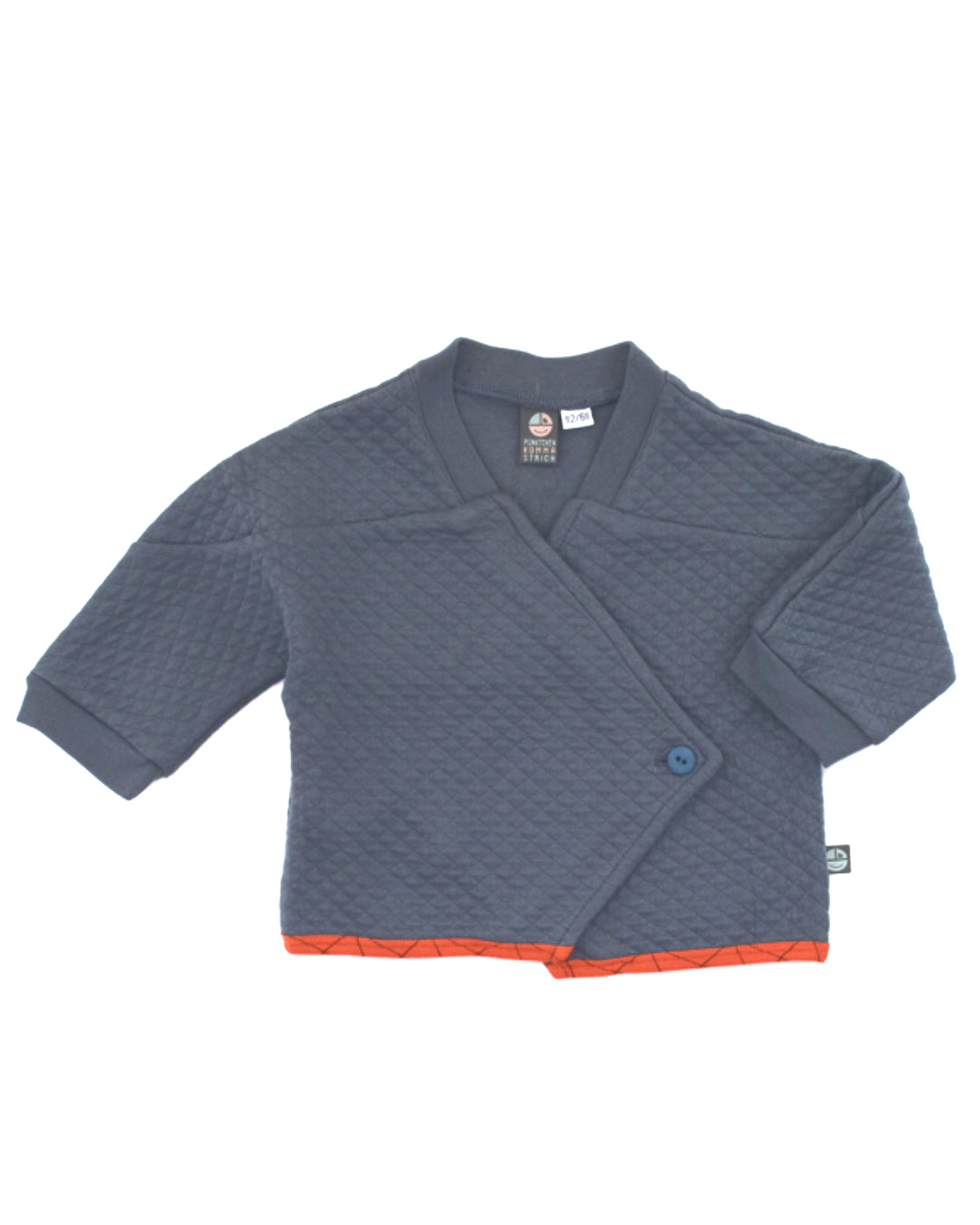 Graue Jacke mit Steppung aus Biobaumwolle für Kinder