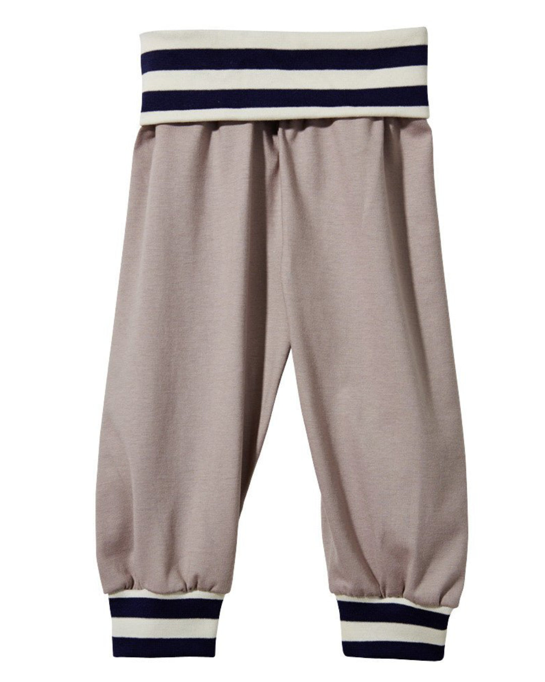 Pumphose SAND mit gestreiften Bündchen aus Biobaumwolle für Babys von cotonea