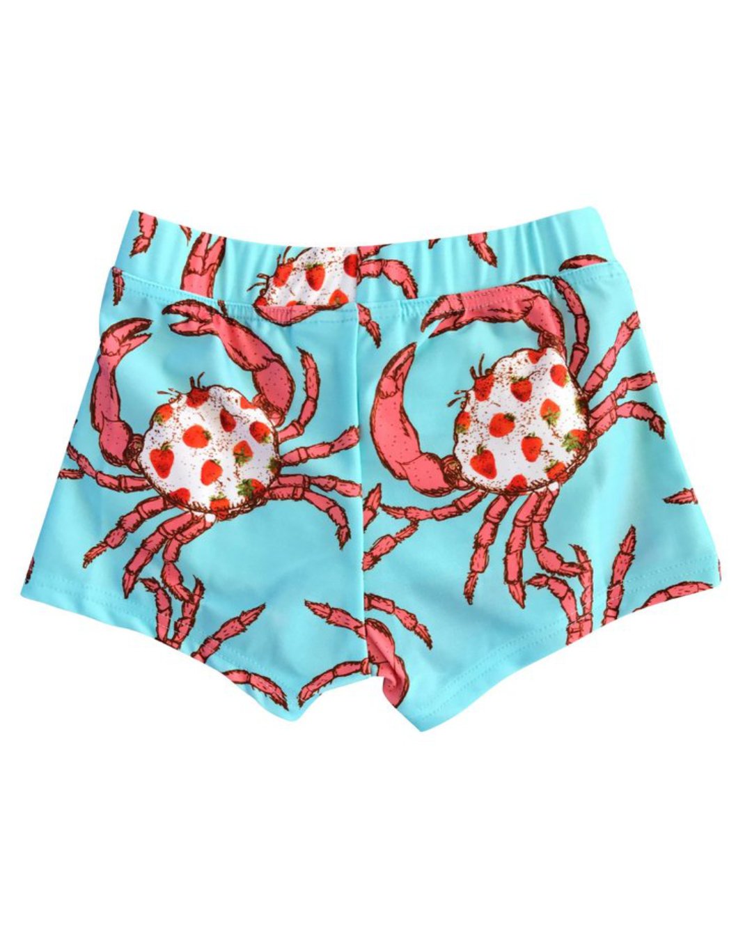 Hellblaue Badehose Krabben