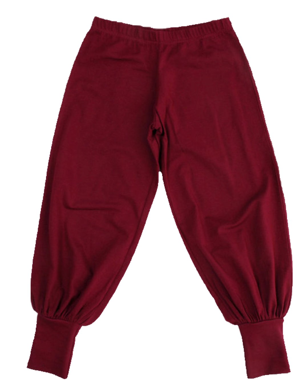 Hose in Weinrot aus Biobaumwolle von DUNS Sweden für Kinder