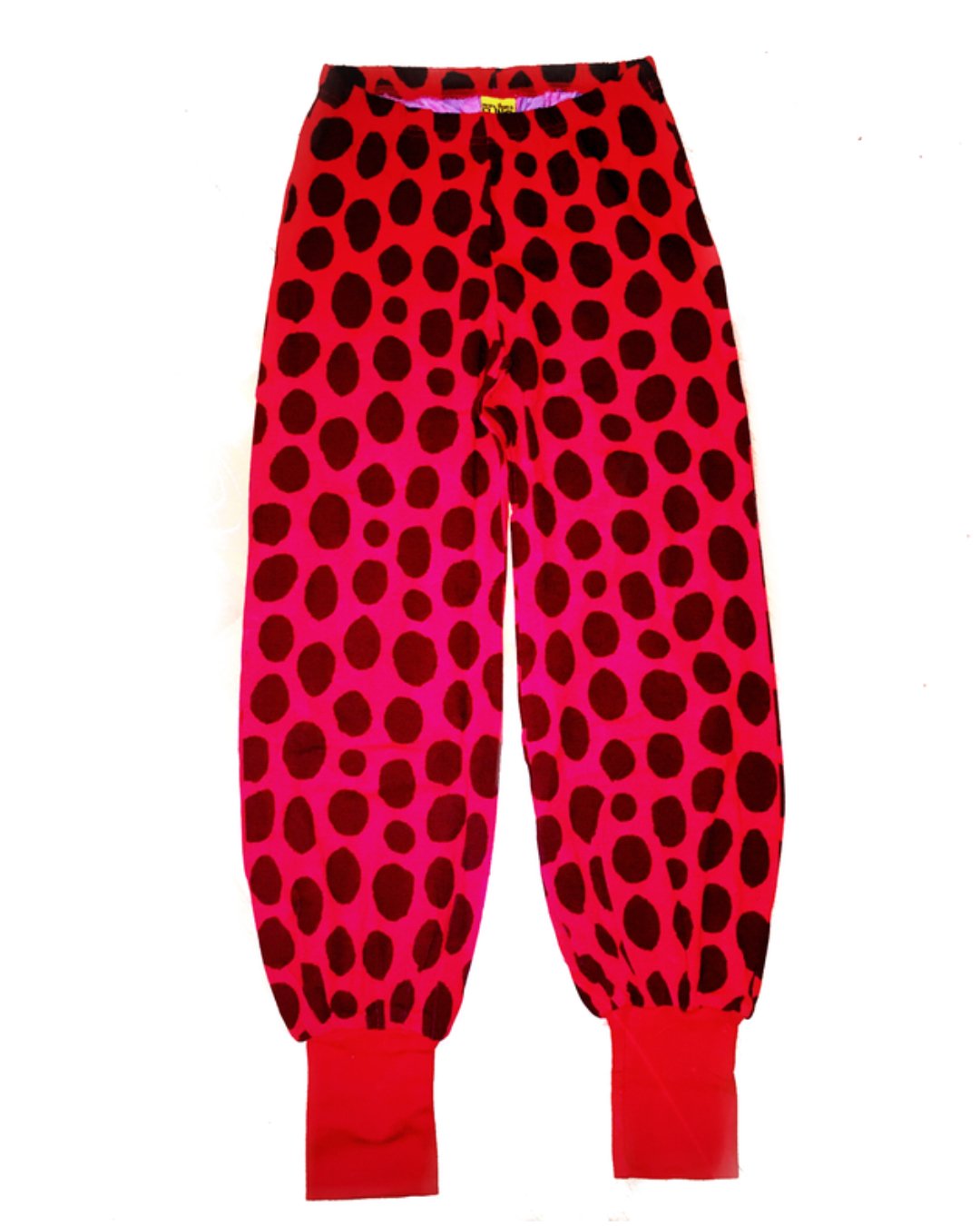 Rote Hose mit Punkten für Kinder aus Biobaumwolle