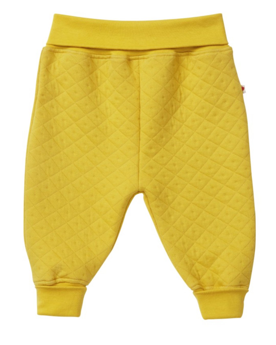 Senfgelbe gesteppte Hose von piccalilly aus Biobaumwolle