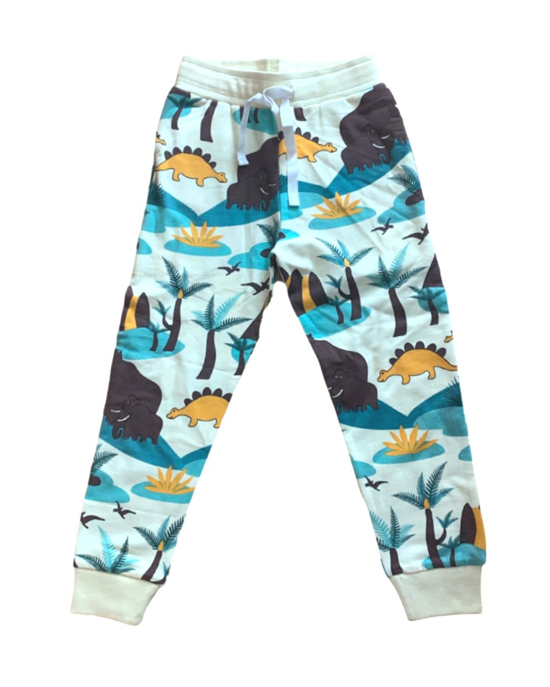 Hose aus Biobaumwolle für Kinder mit Dinos und Mammuts