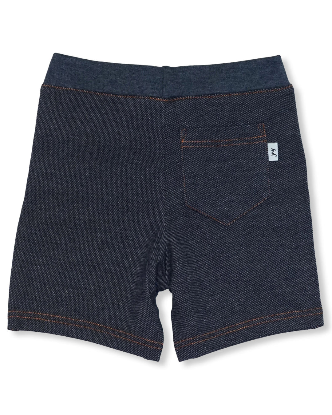 Kurze blaue Hose aus Biobaumwolle im Jeans Look