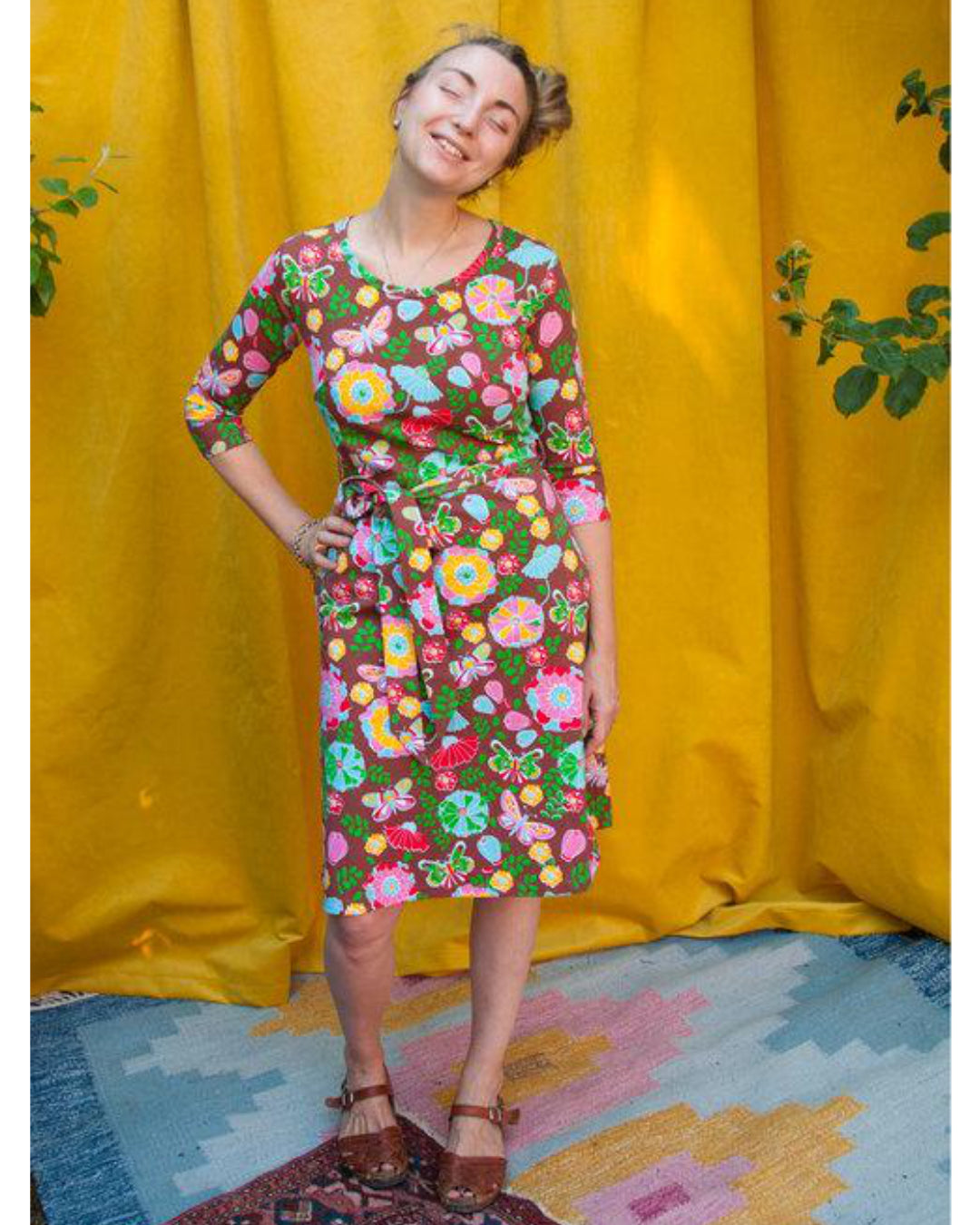 A-Linienkleid aus Biobaumwolle für Damen