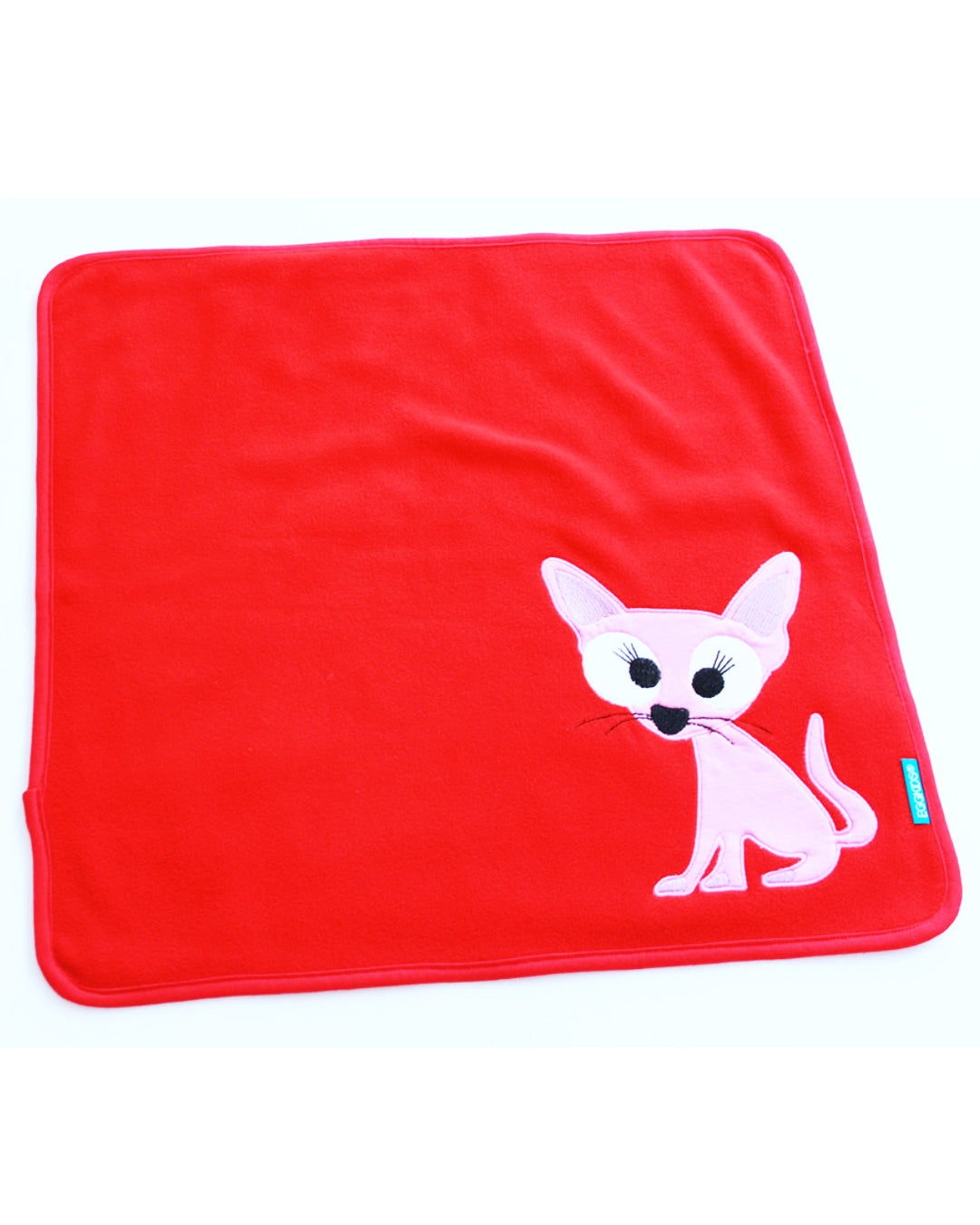 Kleine Decke aus Fleece mit Fuchs