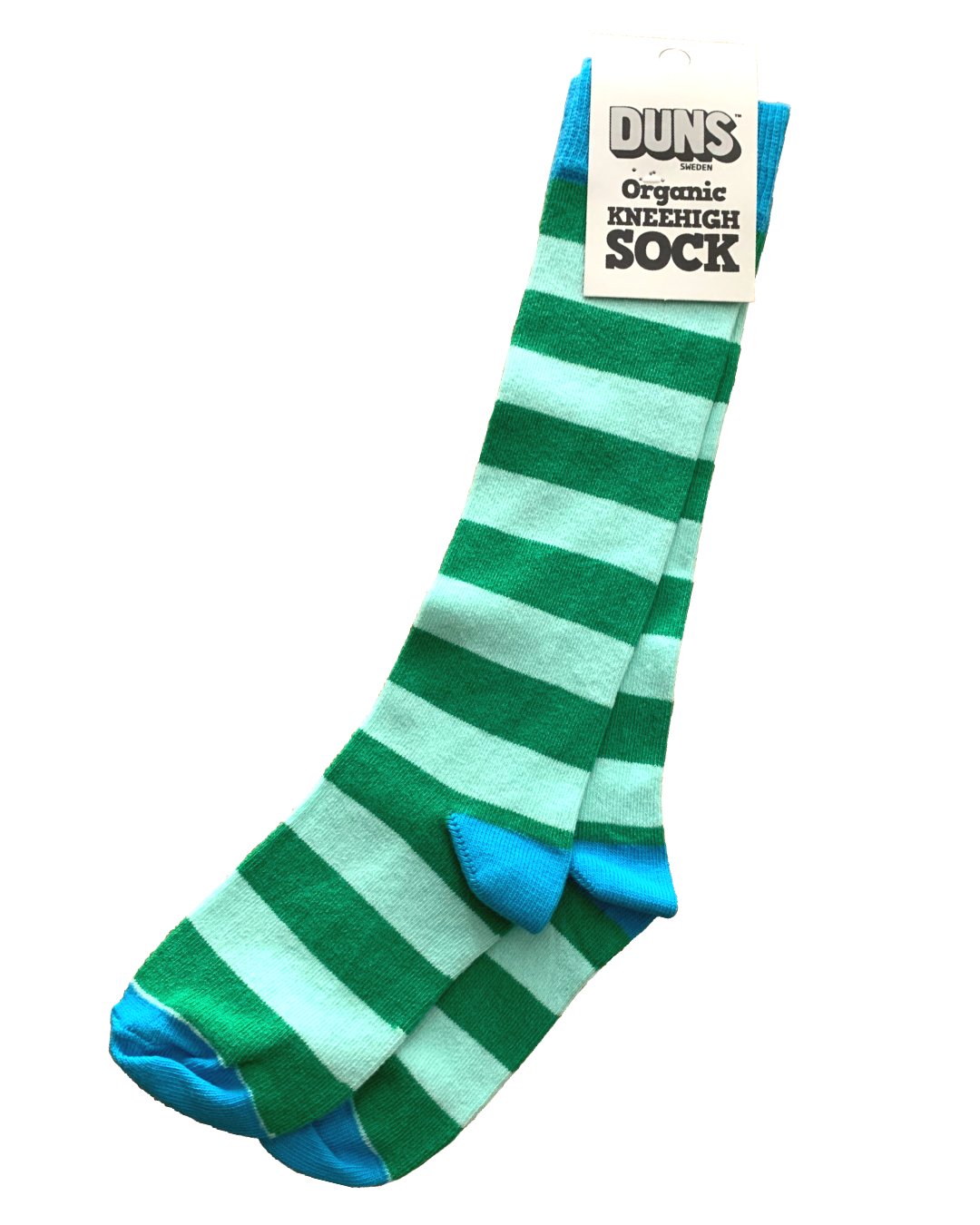 Kniestrümpfe grün/blau von DUNS Sweden aus Biobaumwolle bei juicyfashion
