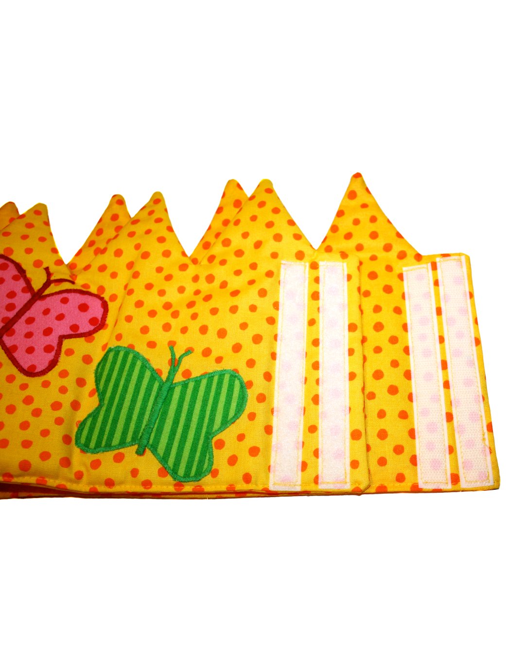 Krone aus Stoff mit Klett verstellbar