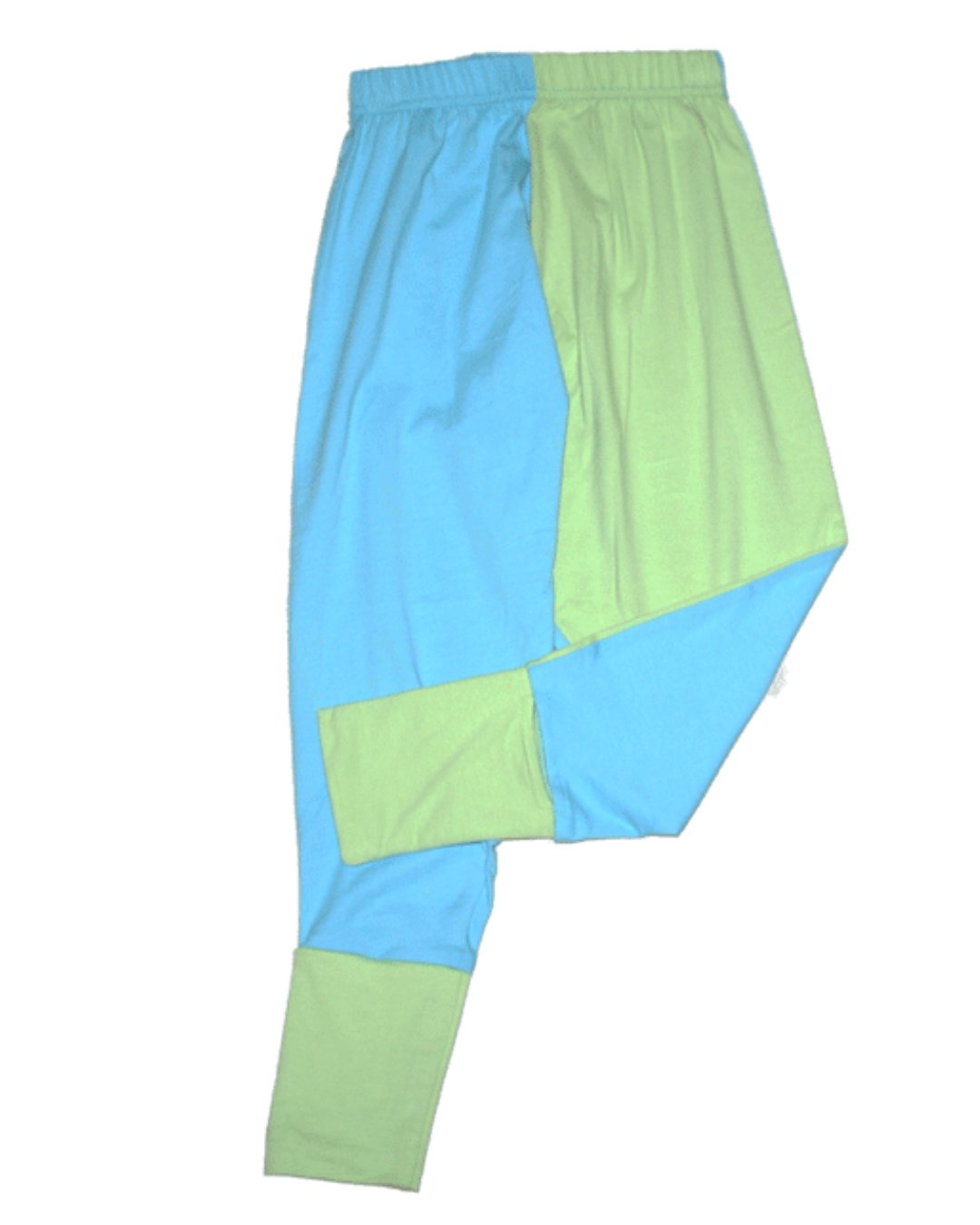 zweifarbige Hose aus Bambusviskose