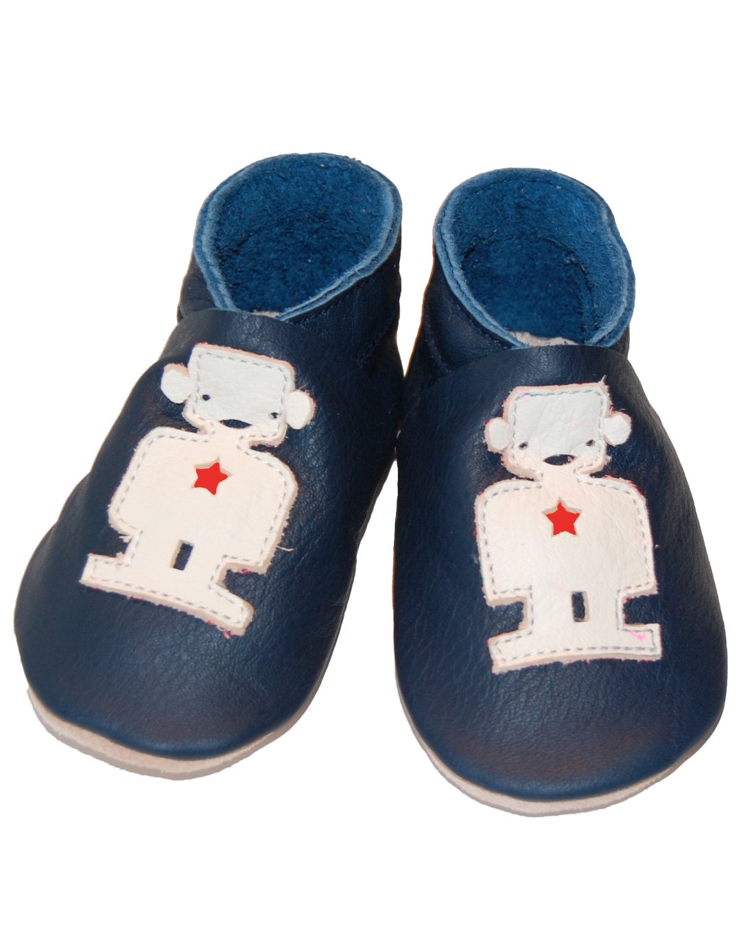 blaue Krabbelschuhe - Roboter