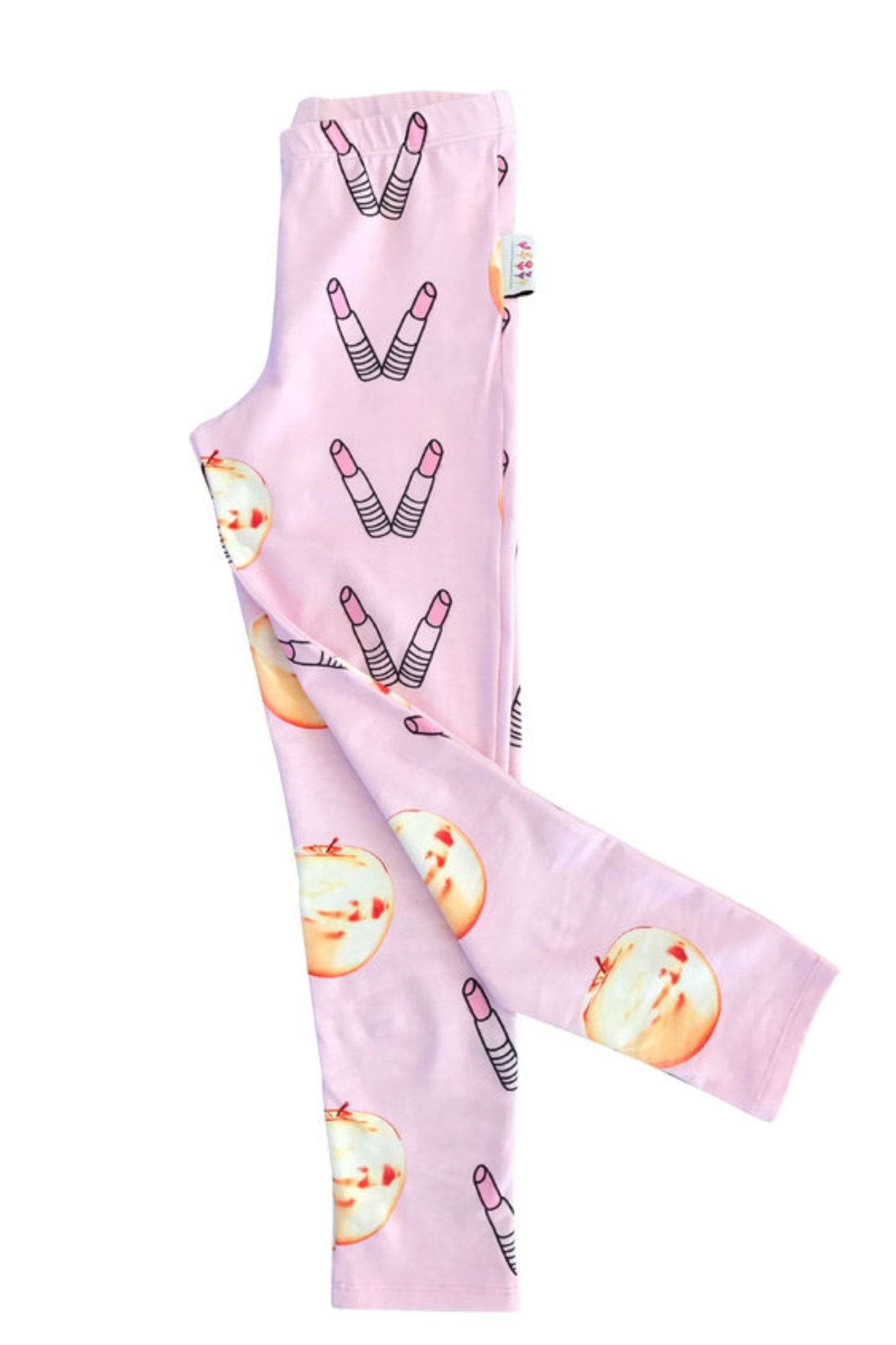 Leggings LIPSTICK APPLES aus Biobaumwolle