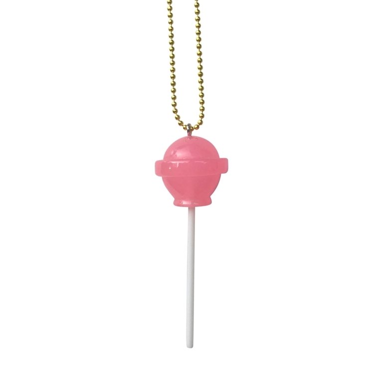 Kettenanhänger rosa Lolly aus Acryl von POP CUTIE
