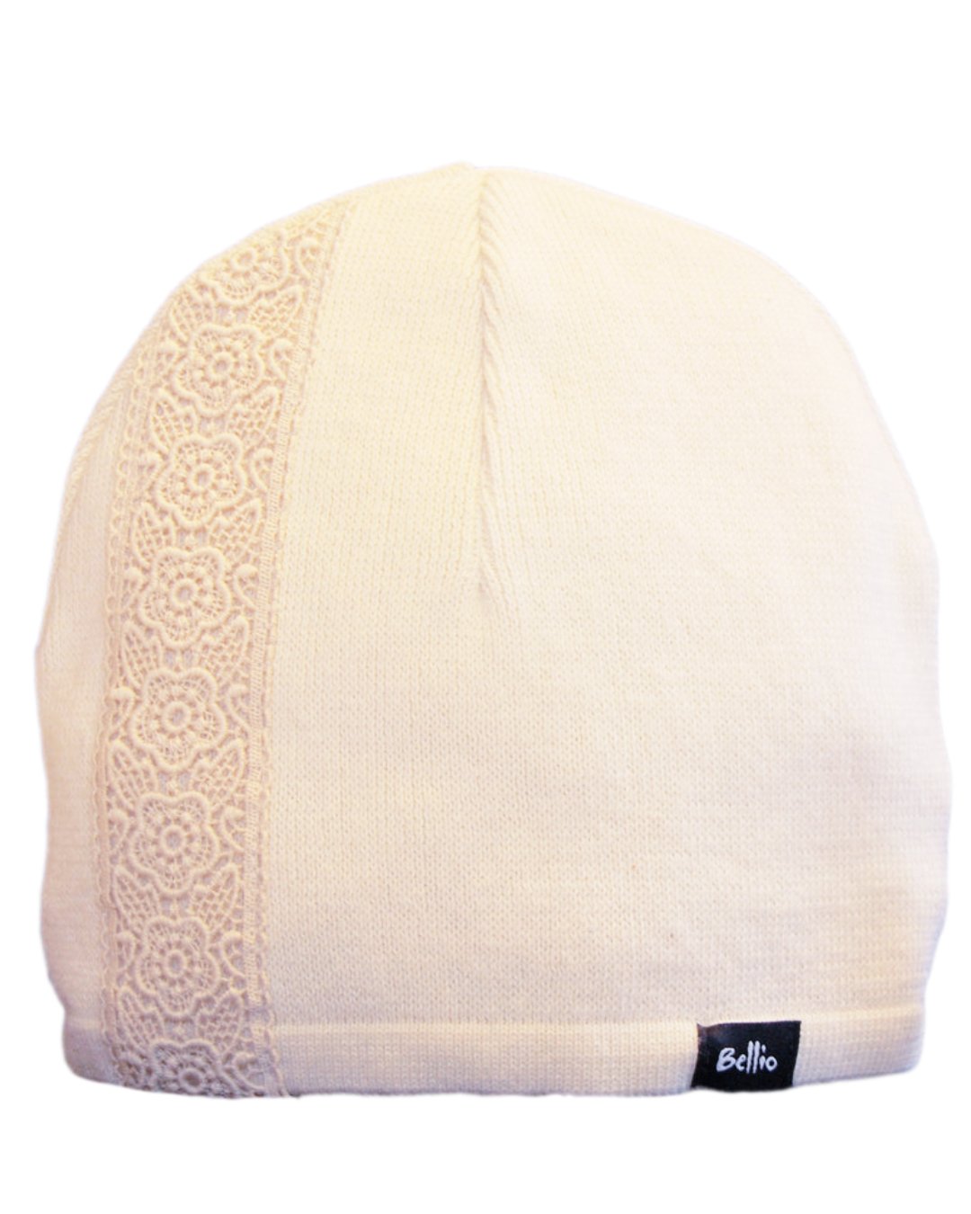 Strickmütze aus Biobaumwolle mit Borte