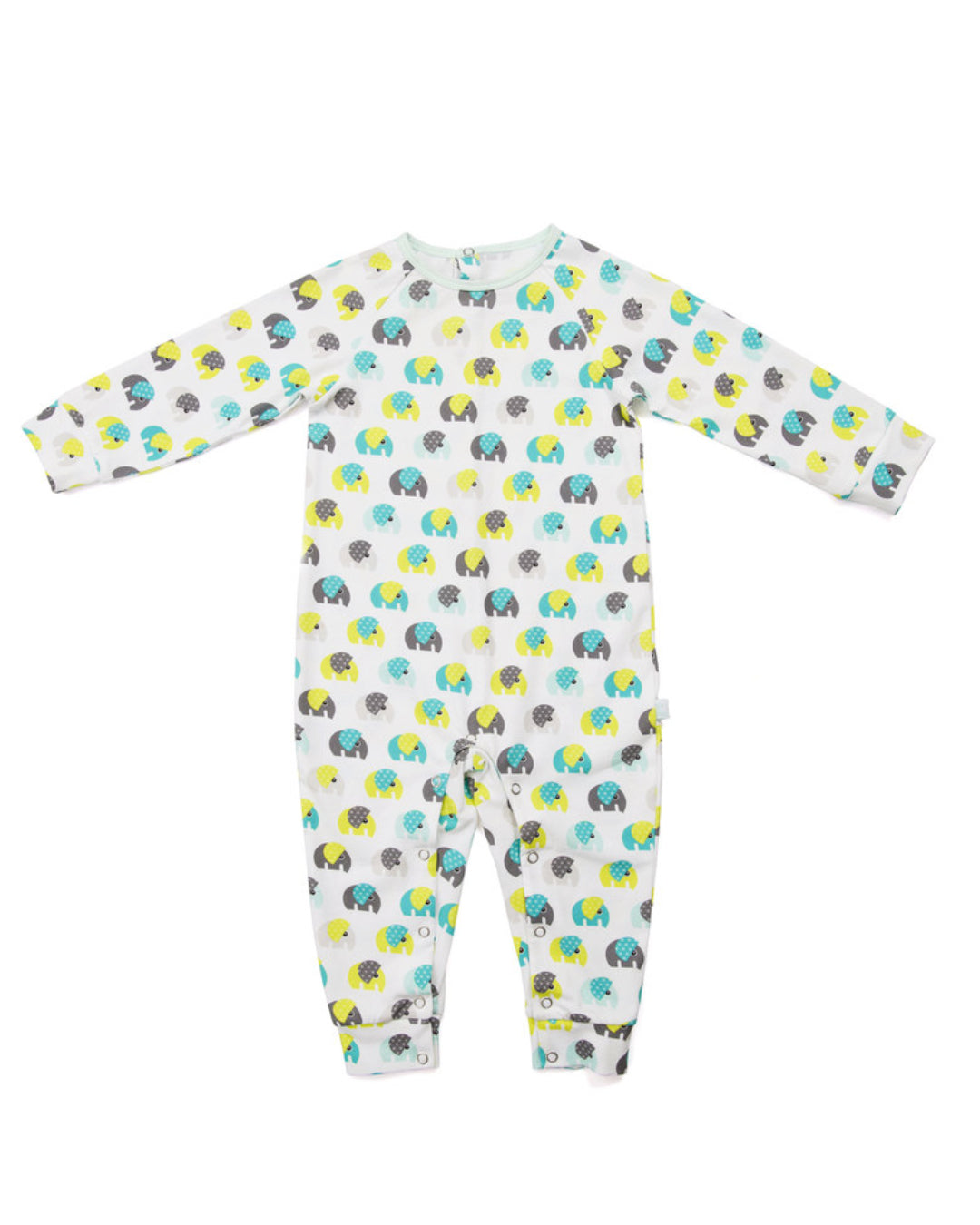 Overall mit Elefanten aus Biobaumwolle