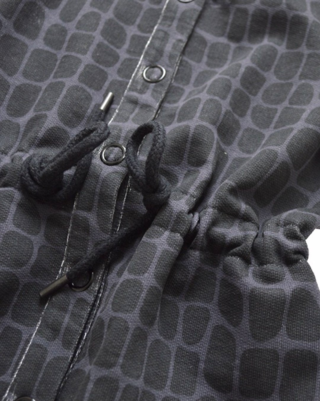 Oversize Long Bomber BLACK CROCODILE⎪Juicy Fashion