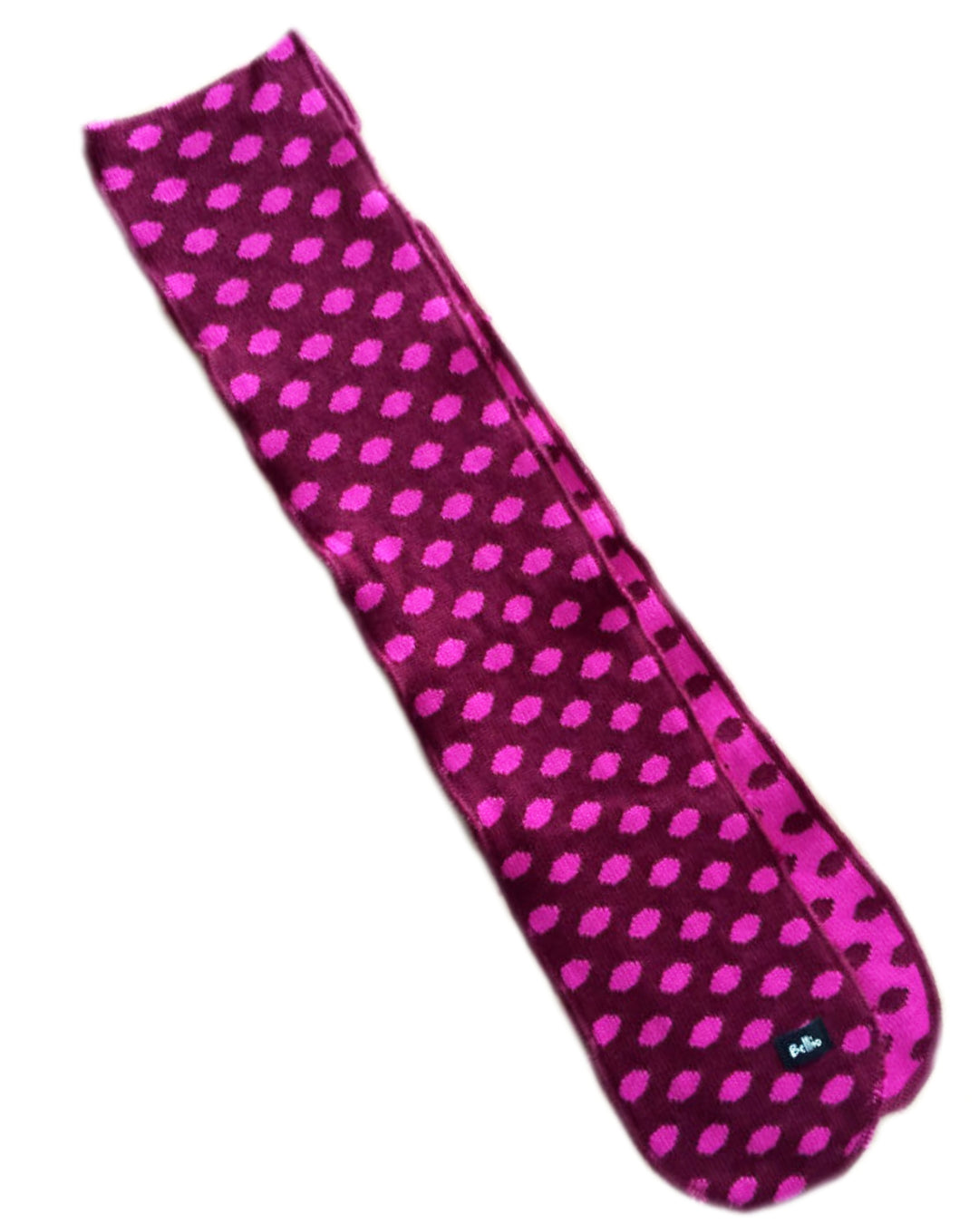 Gepunkteter Strickschal für Kinder aus Biowolle