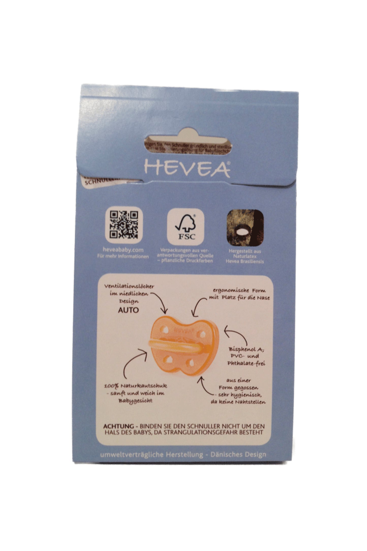 Schnuller AUTO aus Naturkautschuk