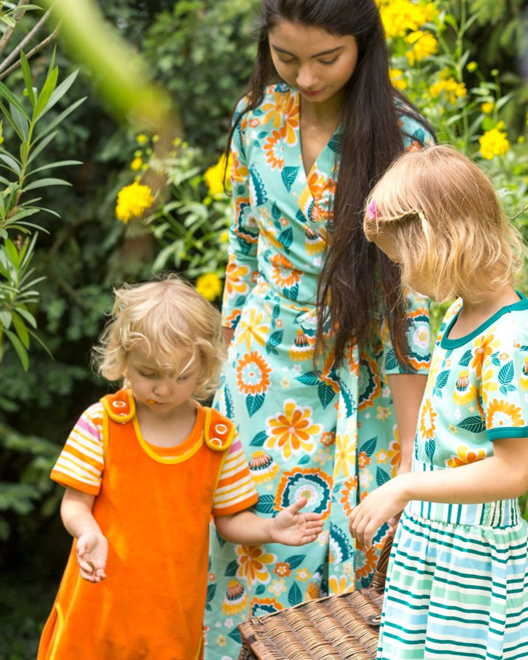 T-Shirt gelb, rosa gestreift von moromini