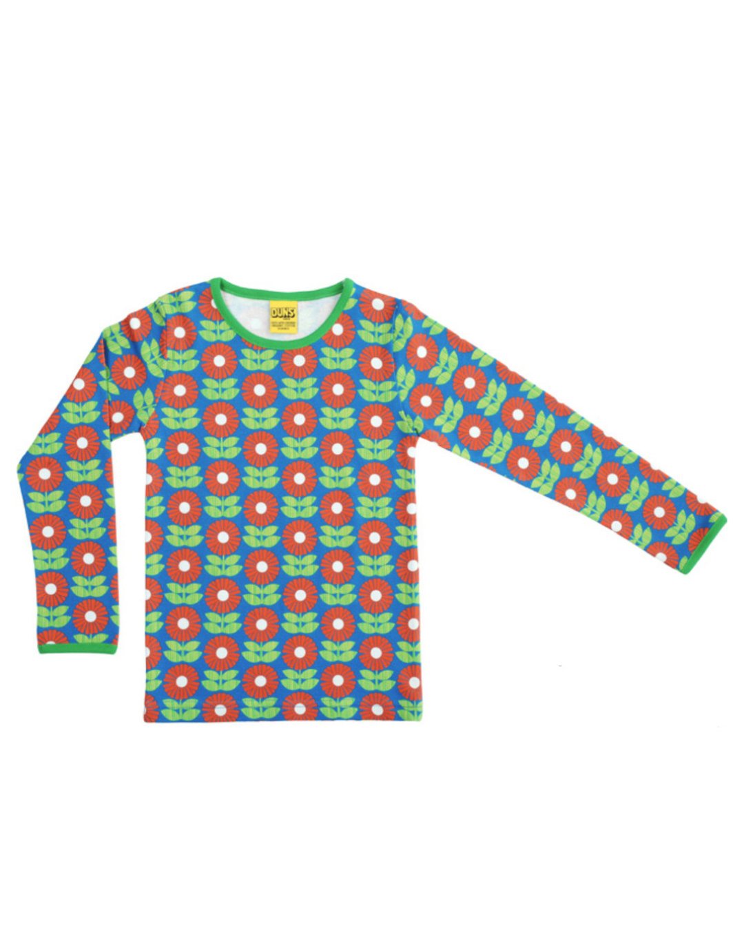 Shirt mit Blumen aus Biobaumwolle von DUNS Sweden