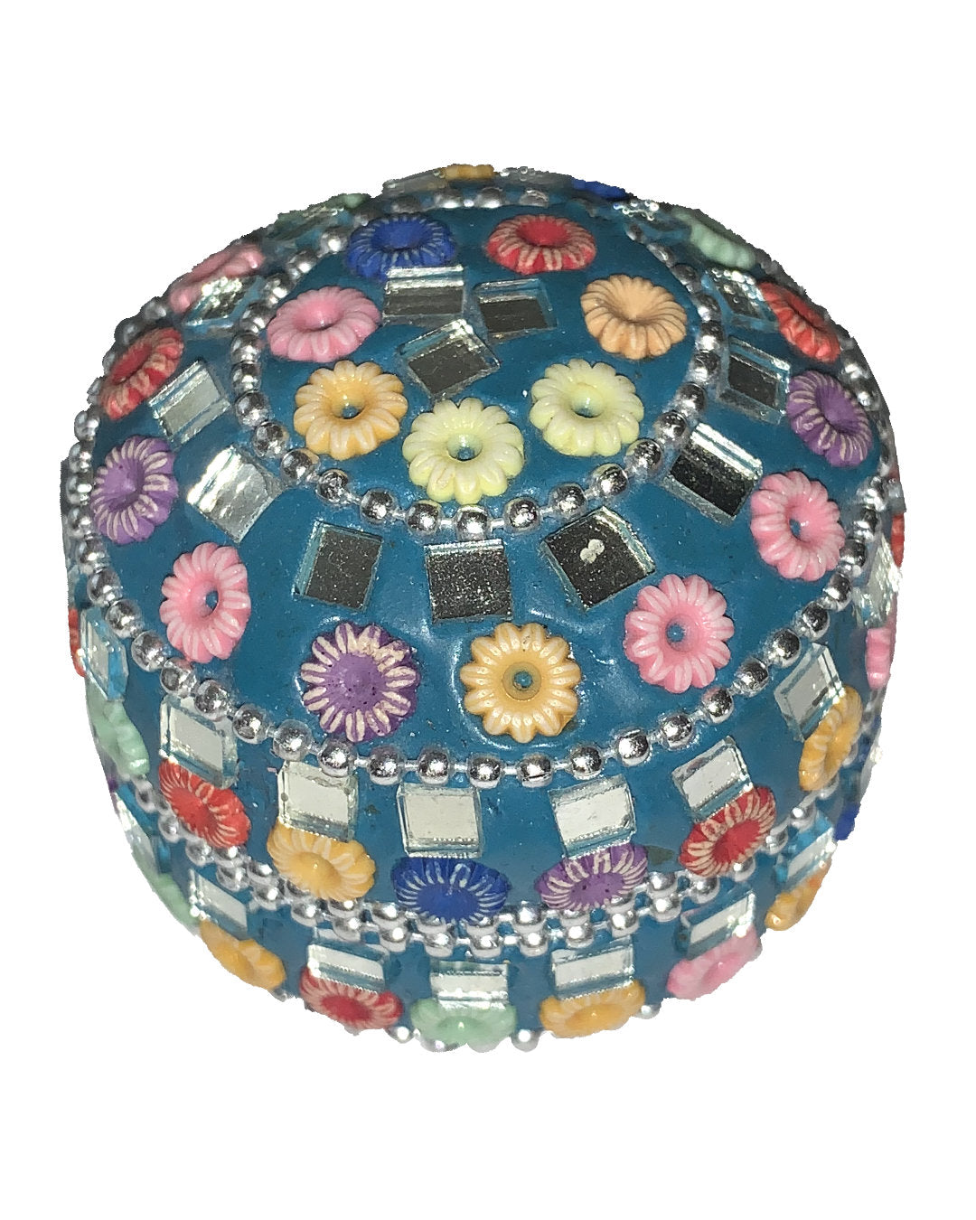 Kleine Schmuckdose mit Spiegel-Steinchen