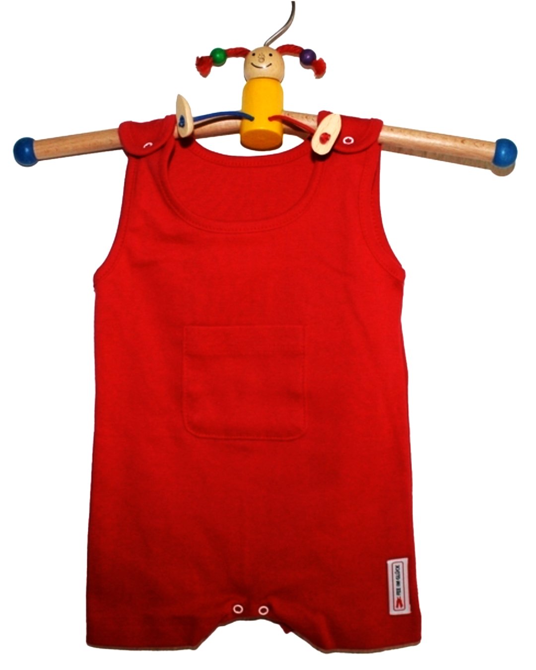 Spielanzug MATROSENKIND in rot aus Biobaumwolle