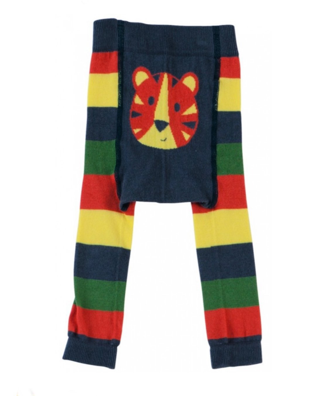 Strickleggings für Kinder mit Tiger aus Biobaumwolle von Piccalilly