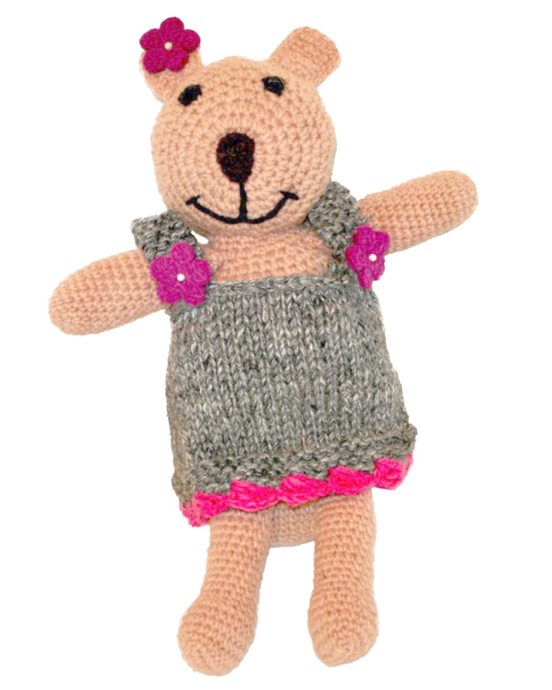 Gehäkelter Bär mit Kleid