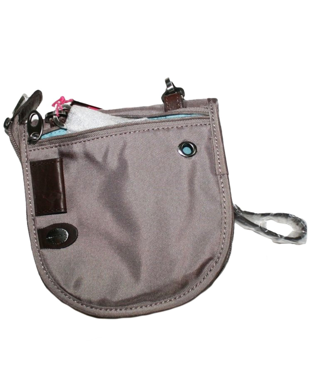 Kleine braune Umhängetasche aus PET Flaschen von mosey Aus USA