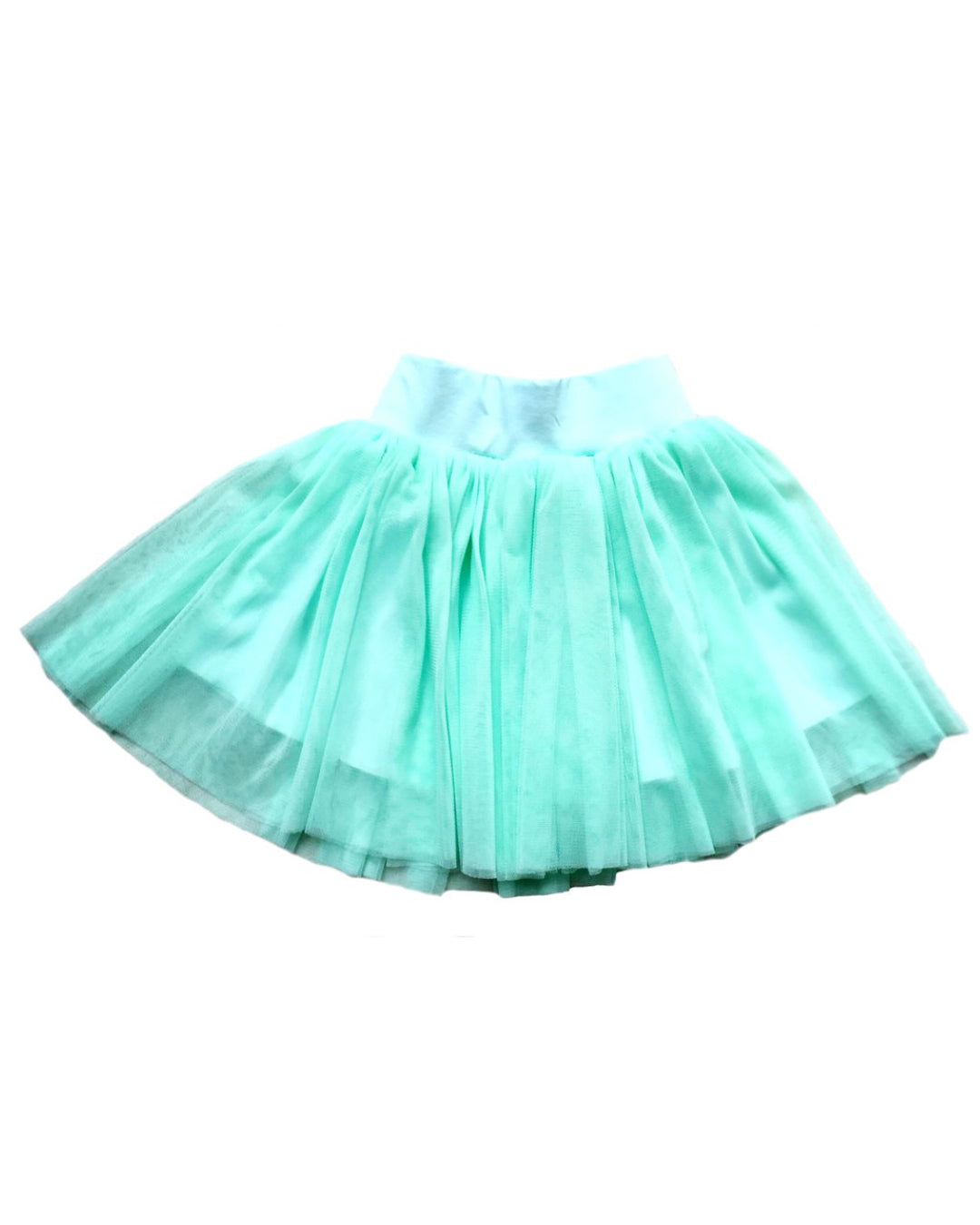 Tüll Rock mit Futter aus Biobaumwolle in türkis für Kinder