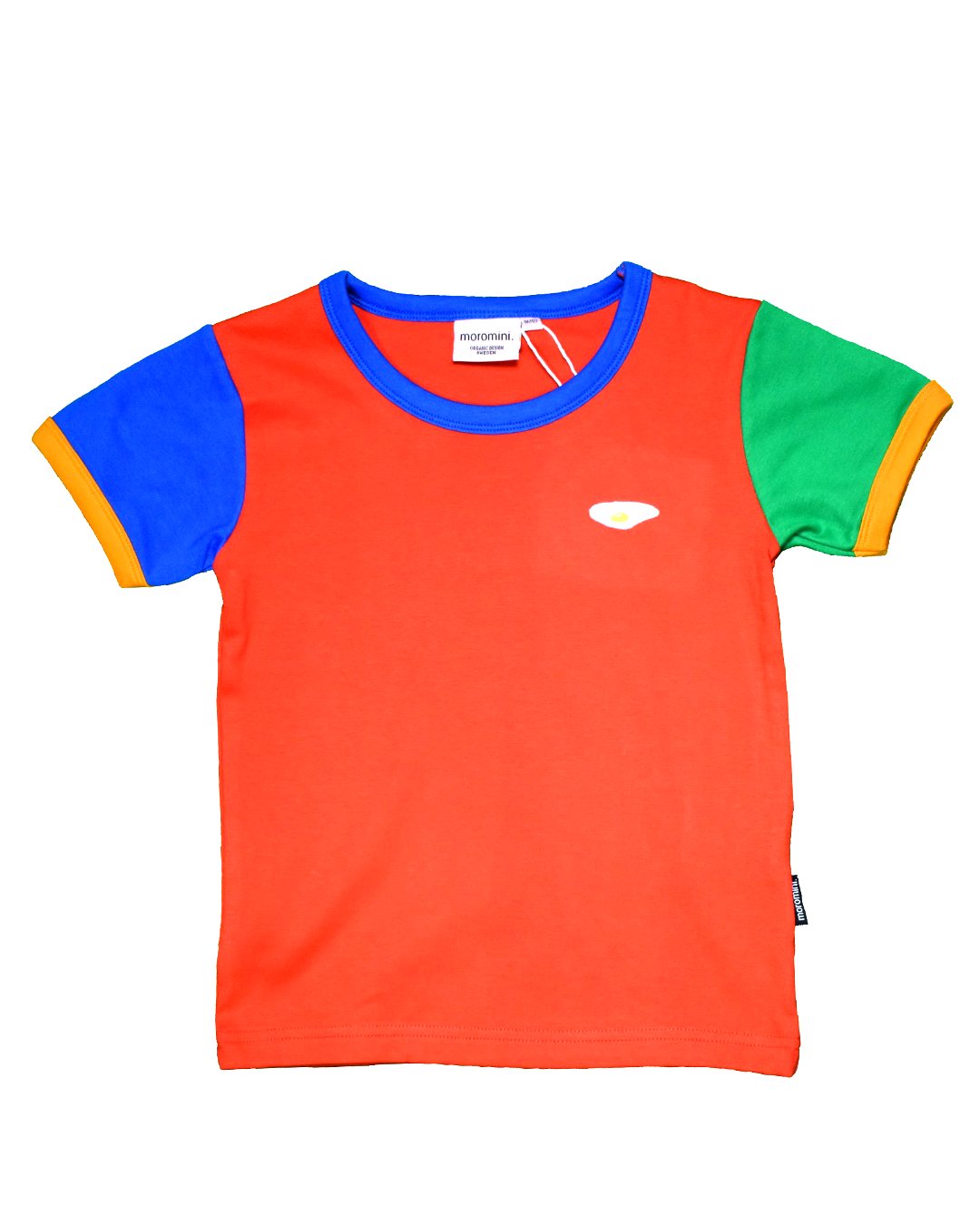 Waste T-Shirt ROT/BLAU aus Biobaumwolle von moromini