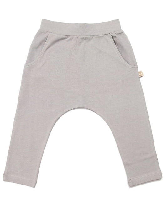 Graue Babyhose aus Biobaumwolle 