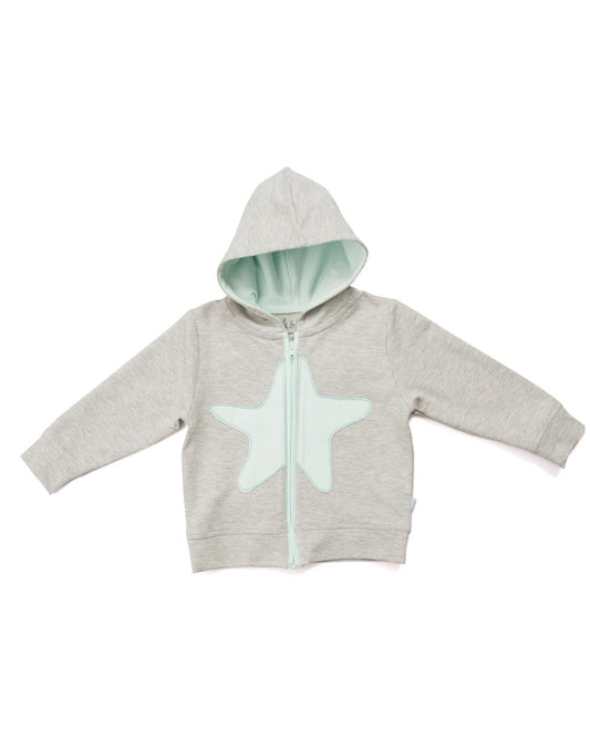 Graue Jacke star aus Biobaumwolle 