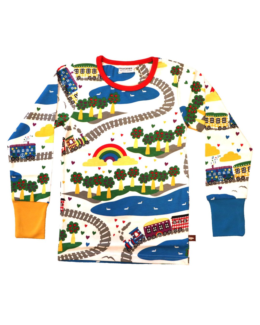 Kinder Shirt von moromini PEACE TRAIN aus Biobaumwolle 