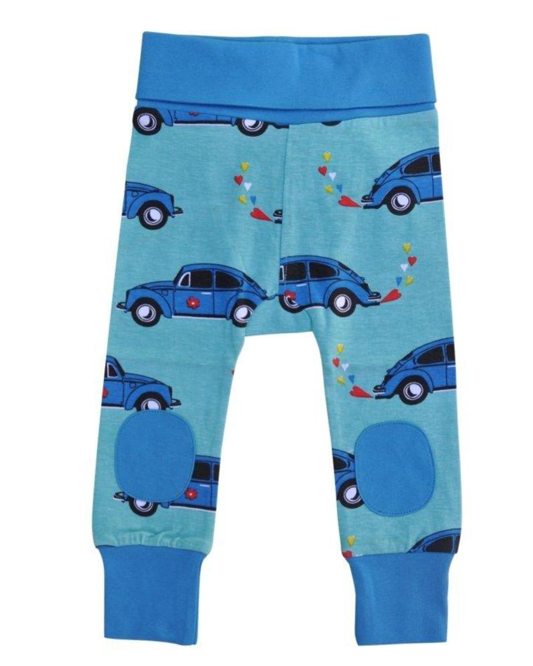 blaue Babyhose mit Autos Grandpas Beetle moromini