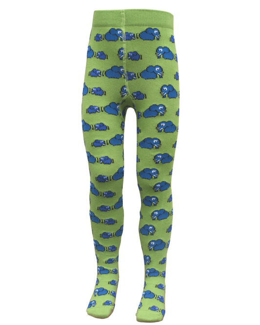 Strumpfhose mit blauem Elefant von Slugs&Snails 