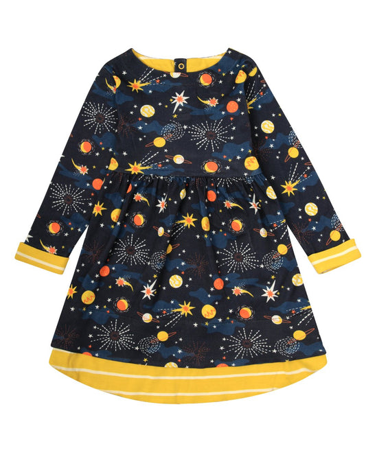 Kleid Weltall für Kinder aus Biobaumwolle von piccalilly