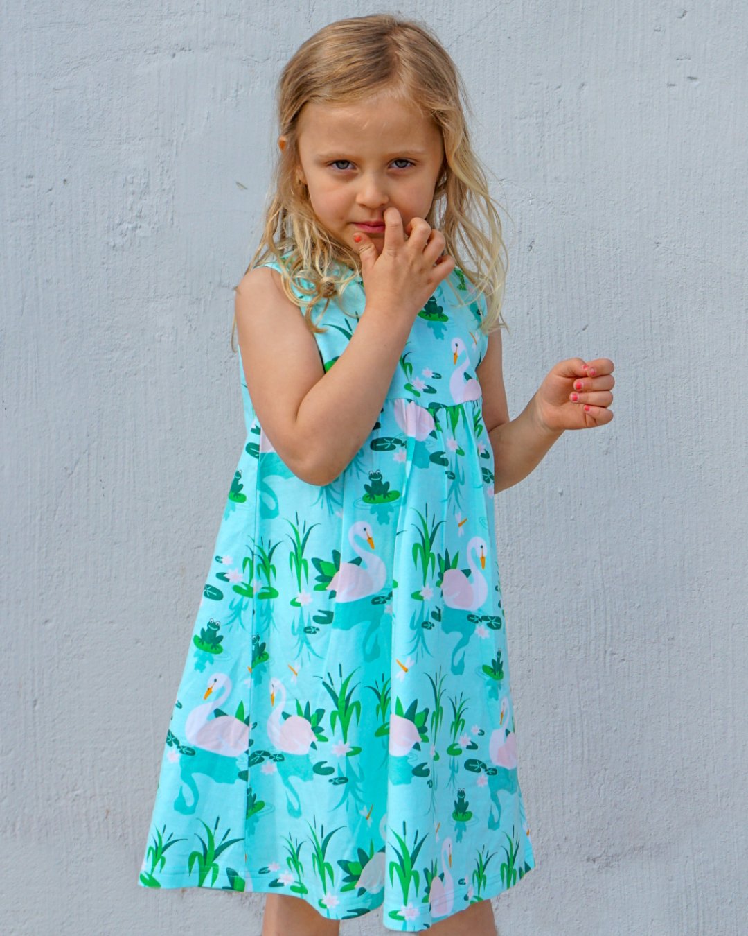 Kleid SWAN LAKE - jny colourful kids aus Biobaumwolle 