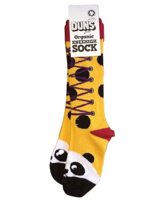 Kniestrumpf mit Panda aus Biobaumwolle von DUNS Sweden bei juicyfashion 
