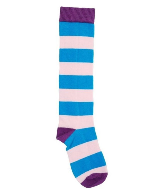 Kniestrumpf in hellblau/rosa von DUNS Sweden