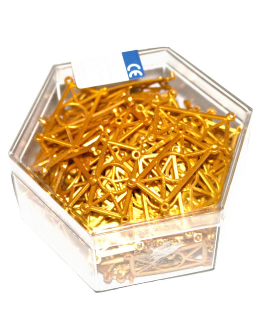 Knüpferli in gold zum zusammenstecken und Formen gestalten