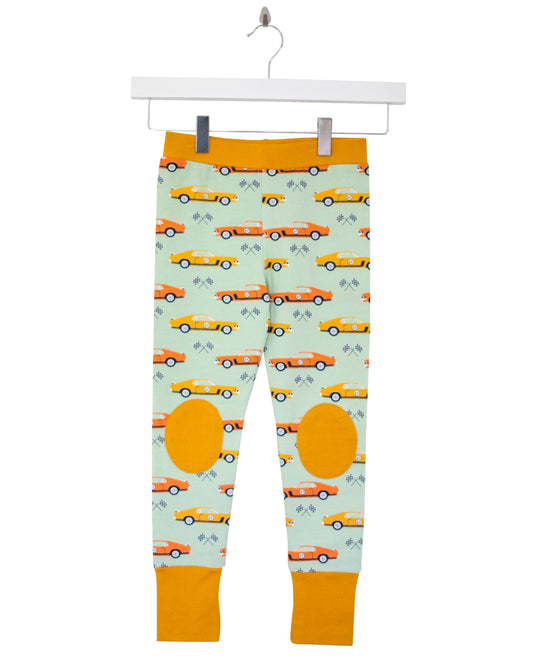 Leggings mit Retro Autos von moromini aus Biobaumwol