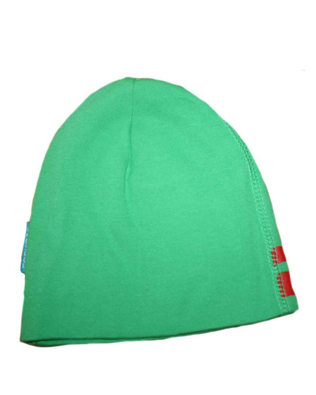 Grüne Mütze von hinten für Babys