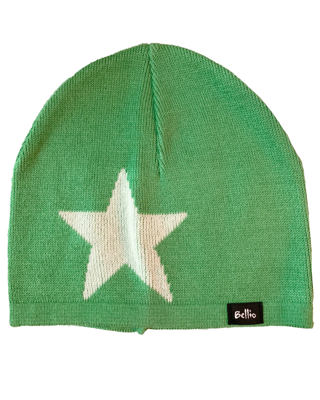 Grüne Strickmütze aus Biobaumwolle