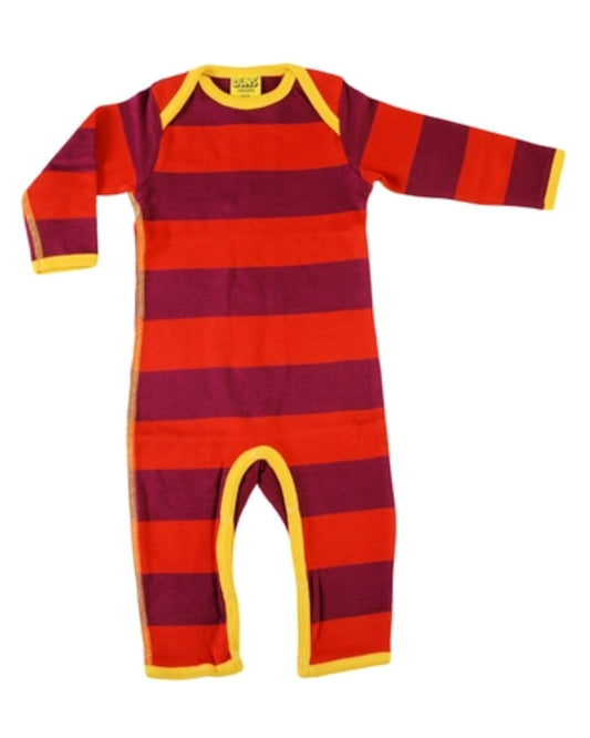 Overall mit Blockstreifen von DUNS Sweden aus Biobaumwolle